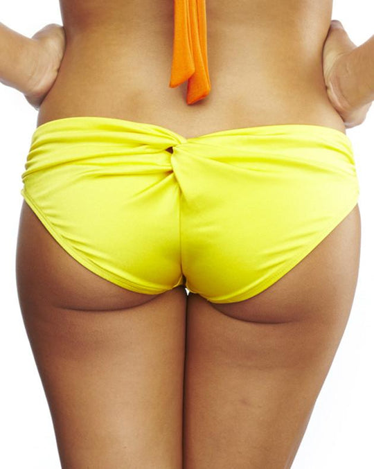 Knotty by Day Bikini Bottom Sol Yellow