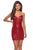 La Femme - 28229 Strapless Sweetheart Short Dress In Red