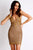 Kylie Metallic Painted Gold