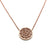 Tresor Collection - Signature Logo Diamond Pendant in 18K Rose Gold