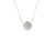 18k White Gold Necklace with 15mm Diamond Signature Logo Pendant