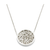 Tresor Collection - Signature Logo Diamond Pendant in 18K White Gold