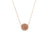 18k Rose Gold Necklace with 20mm Signature Diamond Logo