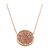 Tresor Collection - Signature Logo Diamond Pendant in 18K Rose Gold