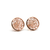 Signature Logo Earring in 15mm with Diamond in 18k Yellow Gold