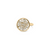 Signature Logo Ring Diamond Ring 18k Yellow Gold