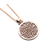 Tresor Collection - Signature Logo Diamond  Pendant in 18k Rose Gold