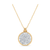Signature Logo Diamond  Pendant in 18k Yellow Gold