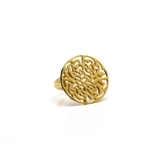 Logo Ring in 18k - Shiny