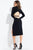 Rachel Allan LBD - L1087 Embellished High Sheath Dress in Black