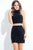 Rachel Allan LBD - L1100 High Halter Sheath Dress in Black