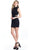 Rachel Allan LBD - L1105 Sleeveless High Sheath Dress in Black