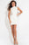 Rachel Allan LBD - L1105 Sleeveless High Sheath Dress in White