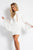 Rachel Allan LBD - L1140 Lace High Sheath Dress in White
