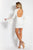 Rachel Allan LBD - L1140 Lace High Sheath Dress in White