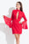 Rachel Allan LBD - L1140 Lace High Sheath Dress in Red