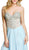 Beaded Sweetheart Jersey Gown with Slit