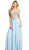 Beaded Sweetheart Jersey Gown with Slit