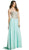 Beaded Sweetheart Jersey Gown with Slit