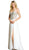 Beaded Sweetheart Jersey Gown with Slit