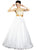 Gold Beaded Applique Ballgown