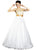 Gold Beaded Applique Ballgown