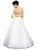 Gold Beaded Applique Ballgown