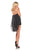Rachel Allan LBD - L1237 Strapless Lace Romper With Overlay In Black