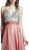 Bedazzled Sleeveless Deep V Neckline Prom Dress