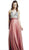 Bedazzled Sleeveless Deep V Neckline Prom Dress