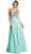 Bedazzled Sleeveless Deep V Neckline Prom Dress