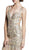 Jewel Embellished Cutout Back Evening Dress