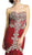Sheer Beaded Bodice Mermaid Evening Gown