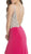 V-Back Jersey Dazzling Evening Gown
