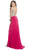 V-Back Jersey Dazzling Evening Gown