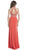 Multi-Beaded Halter Jersey Evening Dress