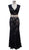 Sleeveless Long Lace Dress with Satin Ribbon