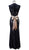 Sleeveless Long Lace Dress with Satin Ribbon