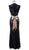 Sleeveless Long Lace Dress with Satin Ribbon