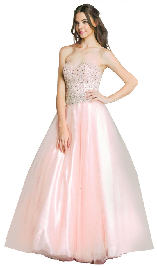 Iridescent Sweetheart A-Line Evening Gown