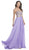 Strapless Gold Embroidered Bodice Prom Dress