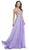 Strapless Gold Embroidered Bodice Prom Dress
