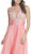 Embellished Illusion Bodice A-Line Prom Dress