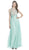 Embellished Illusion Bodice A-Line Prom Dress