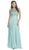 Long A-Line Embellished Prom Dress