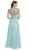 Long A-Line Embellished Prom Dress