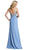 Iridescent Long Sheath Evening Dress
