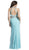 Embellished Back Cutout Evening Dress