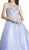 Embellished Illusion Jewel Evening Gown