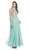 Crystal Embellished A-Line Evening Dress